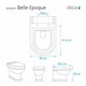 Assento Sanitário Belle Epoque Branco para vaso Deca - 4