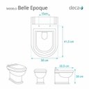 Ver imagem 4 de Assento Sanitário Belle Epoque Branco para vaso Deca