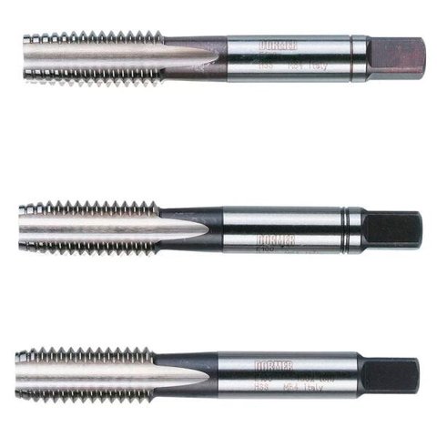 Jogo de Machos Manuais M12 X 1.75MM Dormer E100M12NO8 E100M12NO8