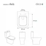 Assento Sanitário Poliester Axis Branco Para Louça Deca - 5