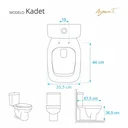 Ver imagem 4 de Assento Sanitário Kadet Branco Para Louça AgnesT
