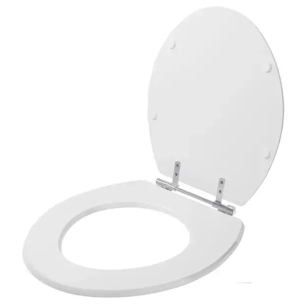 Assento Sanitário (tampa de vaso) Convencional Oval Branco Laqueado - 2