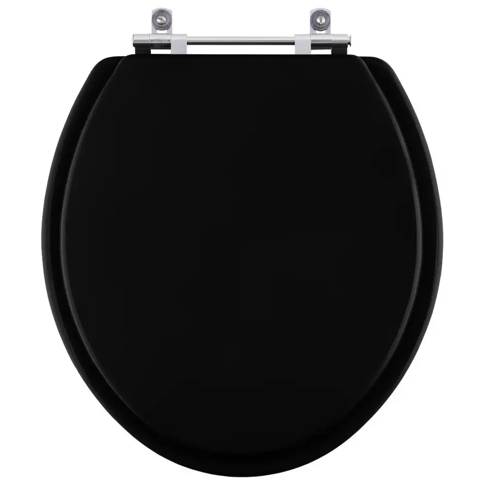 Assento Sanitário Flamingo Preto para vaso Incepa - 1