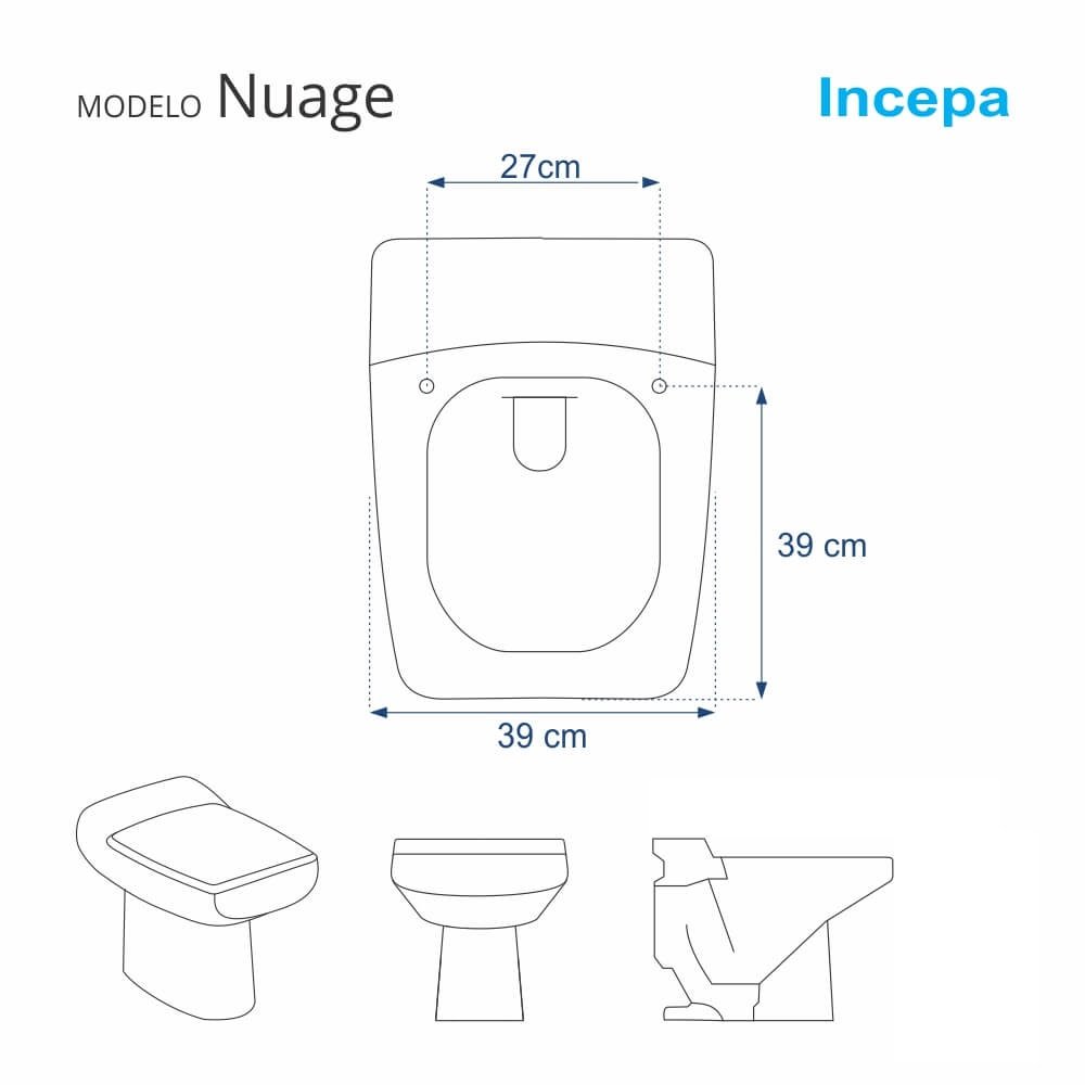 Assento Sanitário Nuage Bone para Louça Incepa Laufen - 4