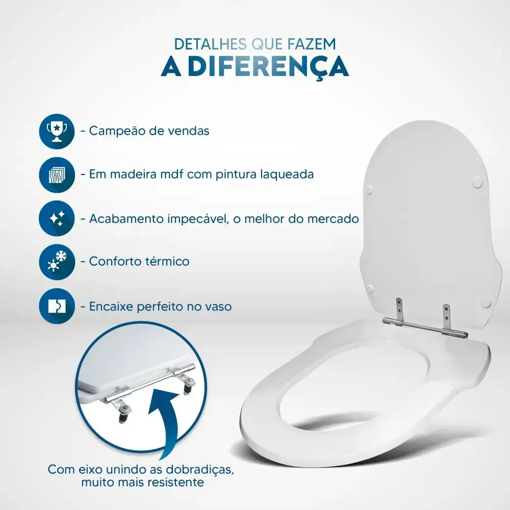 Assento Sanitário Hampton Preto Para Louça Incepa Laufen - 3