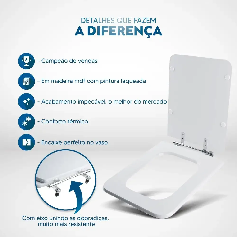 Assento Sanitário Square Pêssego / Rosa Shell Para Louça Incepa Laufen - 3
