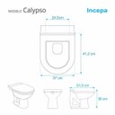Ver imagem 2 de Assento Sanitário Calypso Azul Navy para vaso Incepa