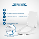Ver imagem 3 de Assento Sanitário Nuage Azul Navy para Louça Incepa Laufen