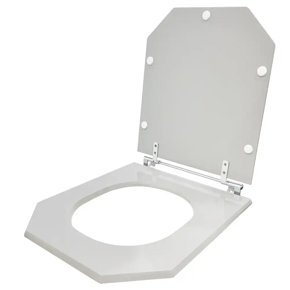 Tampa de Vaso Atrium Cinza Platina (Cinza Claro) Para Bacia Incepa Laufen - 2