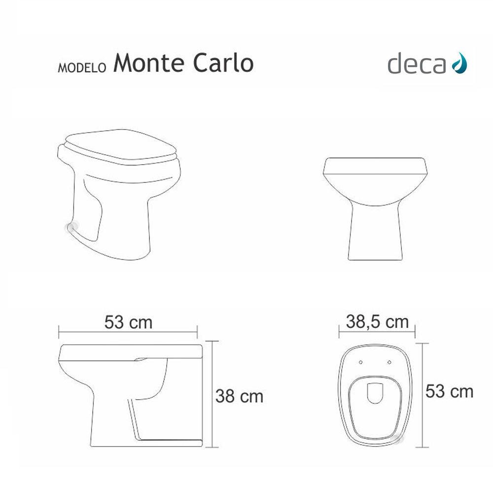 Assento Sanitário Monte Carlo Rosa Floral Para Louça Deca - 2