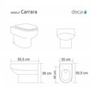 Ver imagem 2 de Assento Sanitário Carrara Cinza Real Para Louça Deca