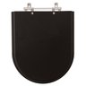 Assento Sanitário Belle Epoque Ébano (Preto) para vaso Deca - 1