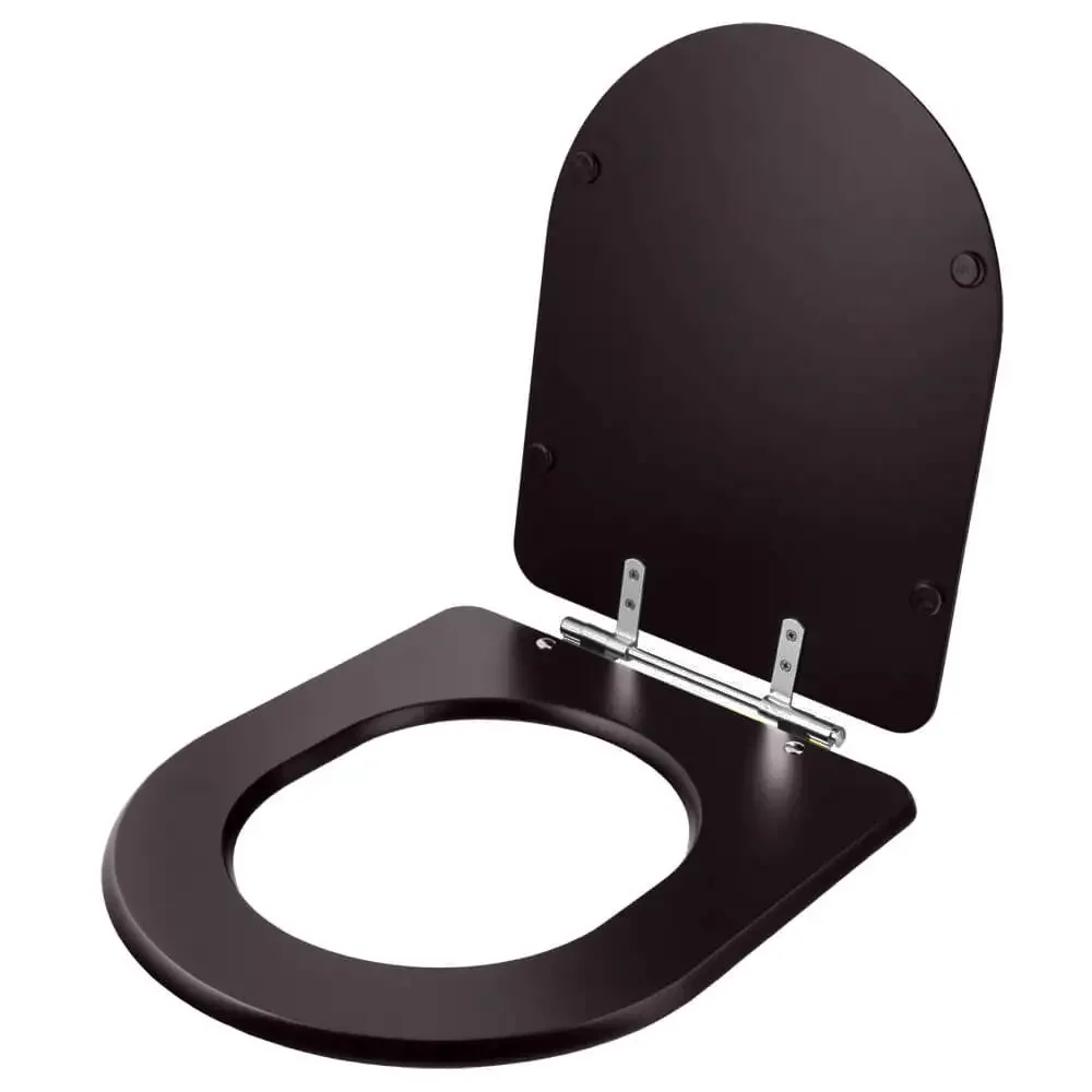 Assento Sanitário Carrara Marrom Fosco para bacia Deca - 2