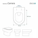 Ver imagem 3 de Tampa de Vaso Sanitário com Amortecedor Carrara Branco para Bacia Deca