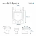 Ver imagem 3 de Tampa de Vaso Sanitário com Amortecedor Belle Epoque Creme para Bacia Deca