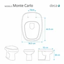 Ver imagem 2 de Tampa de Vaso Sanitário com Amortecedor Monte Carlo Cinza Vip (Cinza Escuro) para bacia Deca
