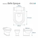 Ver imagem 2 de Tampa de Vaso Sanitário com Amortecedor Belle Epoque Cinza Real para Bacia Deca