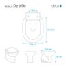 Assento Sanitário de Ville Bege Saara para vaso Deca - 2