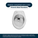 Ver imagem 4 de Assento Sanitário Victoria Cinza Quartzo para vaso Ideal Standard