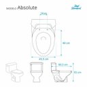 Ver imagem 3 de Assento Sanitário Absolute Preto para vaso Ideal Standard