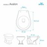 Assento Sanitário Avalon Branco para vaso Ideal Standard - 2