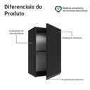 Ver imagem 2 de Armário Aéreo 40 Cm 1 Porta Preto Nice Madesa Preto
