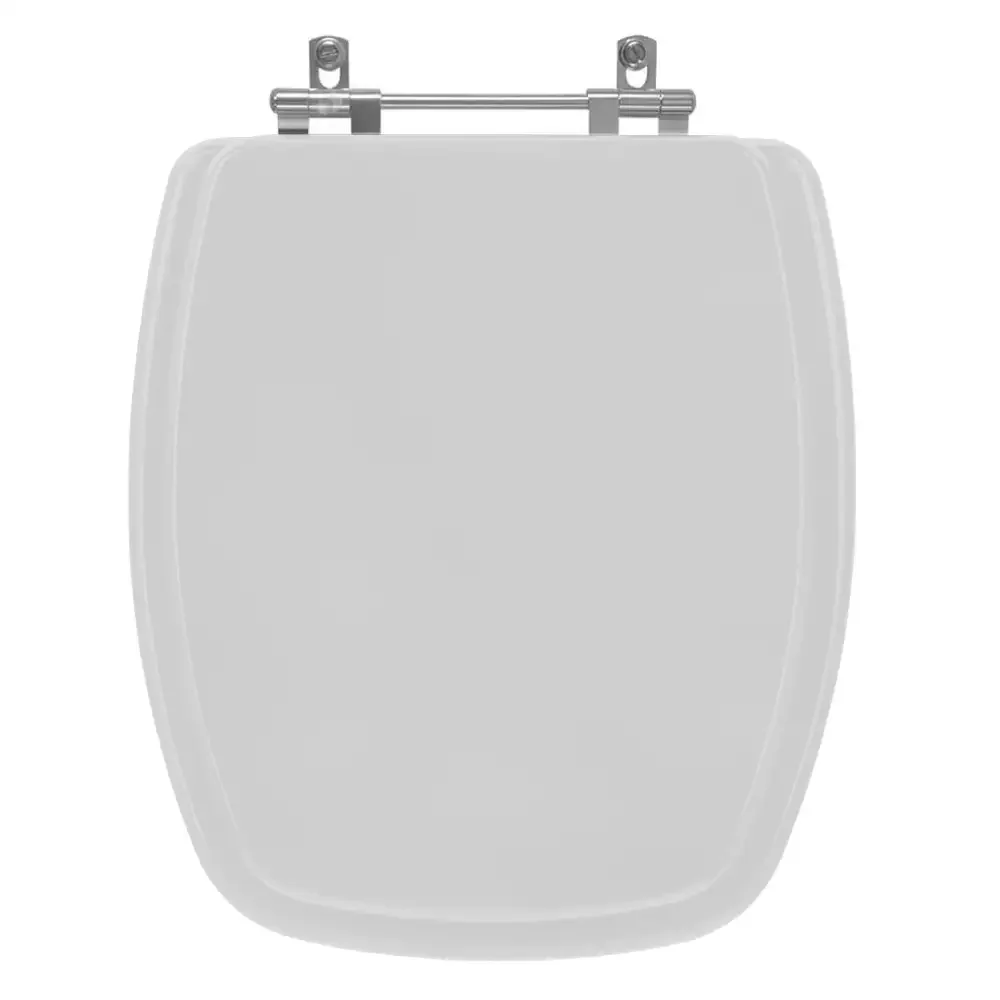 Assento Sanitário Laguna Cinza Prata para vaso Hervy - 1