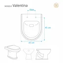 Ver imagem 3 de Assento Sanitário Valentina Marfim (Bege Claro) para vaso Hervy
