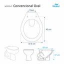 Ver imagem 2 de Assento Sanitário Convencional Cobalto Para Todas As Louças