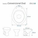 Ver imagem 2 de Assento Sanitário Oval Verde Malva Para Bacia Deca