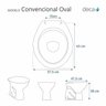 Assento Sanitário Oval Verde Malva Para Bacia Deca - 2
