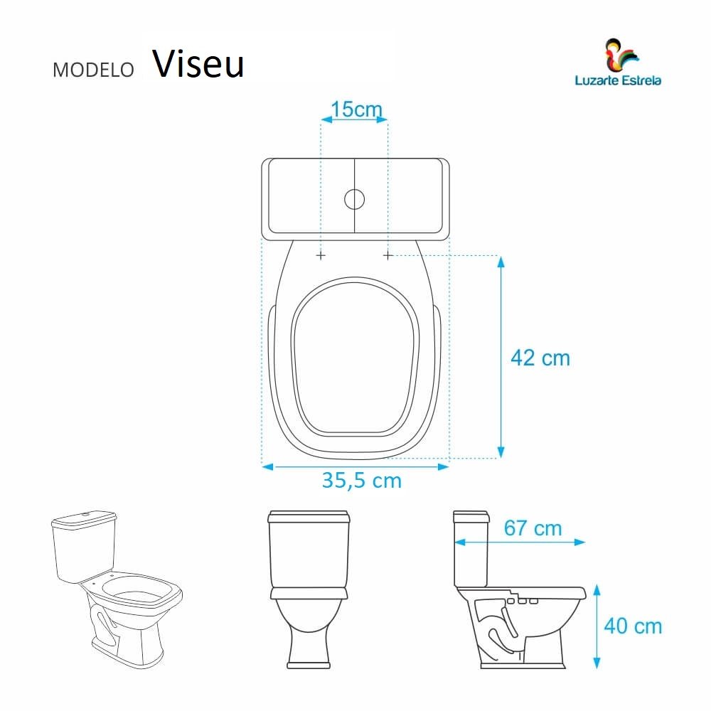 Assento Sanitário Viseu Branco Para Louça Luzarte - 3