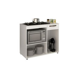 Balcão para Cooktop e Forno - Luna-Branco - CHF Móveis - 3