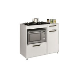 Balcão para Cooktop e Forno - Luna-Branco - CHF Móveis - 2