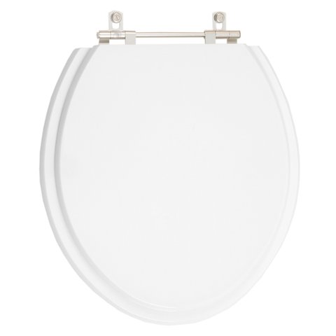 Tampa de Vaso Poliester Convencional Oval Universal 1.6gpf 6lpf Branco para bacia Deca