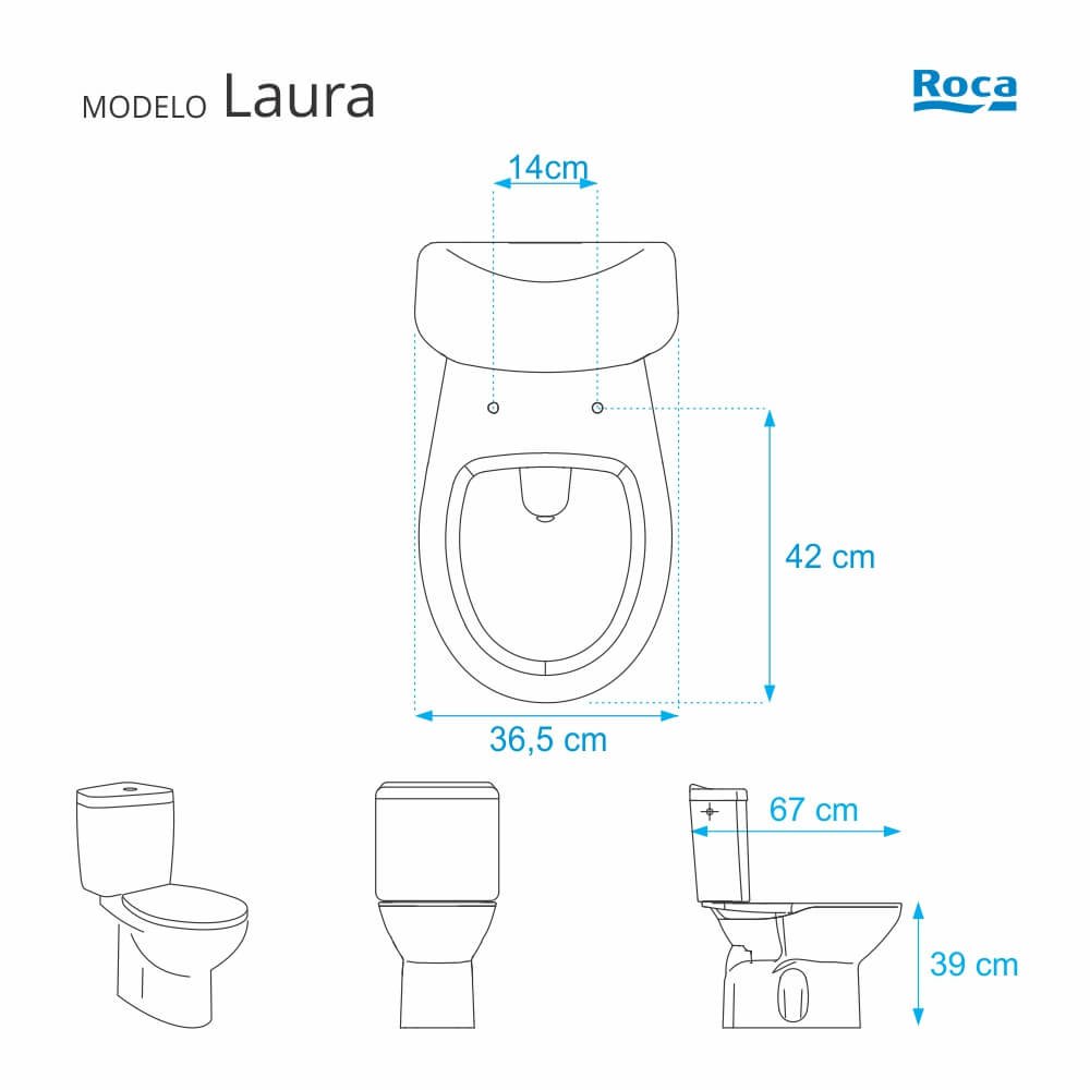 Tampa de Vaso Poliester Laura Branco para bacia Roca - 2