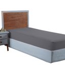 Ver imagem 1 de Lençol Solteiro Aveludado 400 Fios Cama Box e Infantil com Elástico Avulso:cinza