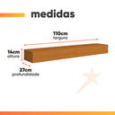 Ver imagem 3 de Rack Suspenso para Painel ou Tv até 55 Polegadas 2 Portas Egeo Edn