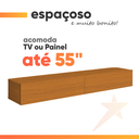 Ver imagem 5 de Rack Suspenso para Painel ou Tv até 55 Polegadas 2 Portas Egeo Edn