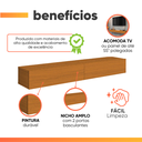 Ver imagem 4 de Rack Suspenso para Painel ou Tv até 55 Polegadas 2 Portas Egeo Edn