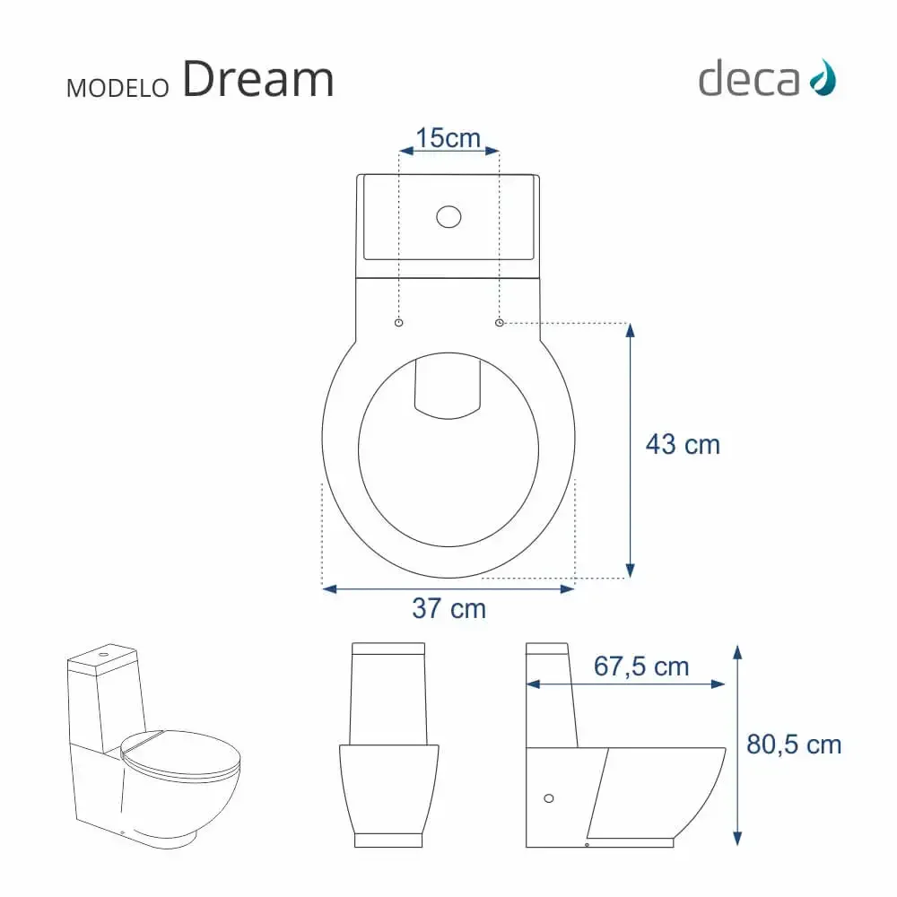 Assento Sanitário Dream Branco para vaso Deca - 3