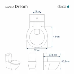 Assento Sanitário Dream Branco para vaso Deca - 3 Assento Sanitário Dream Branco para vaso Deca - 3