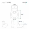 Assento Sanitário Dream Branco para vaso Deca - 3