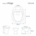 Ver imagem 2 de Assento Sanitário Fechamento Lento Village Branco para Vaso Deca