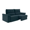 Ver imagem 5 de Sofá Aspen 1,80m Retrátil Reclinável Suede Petróleo Xflex Sofás