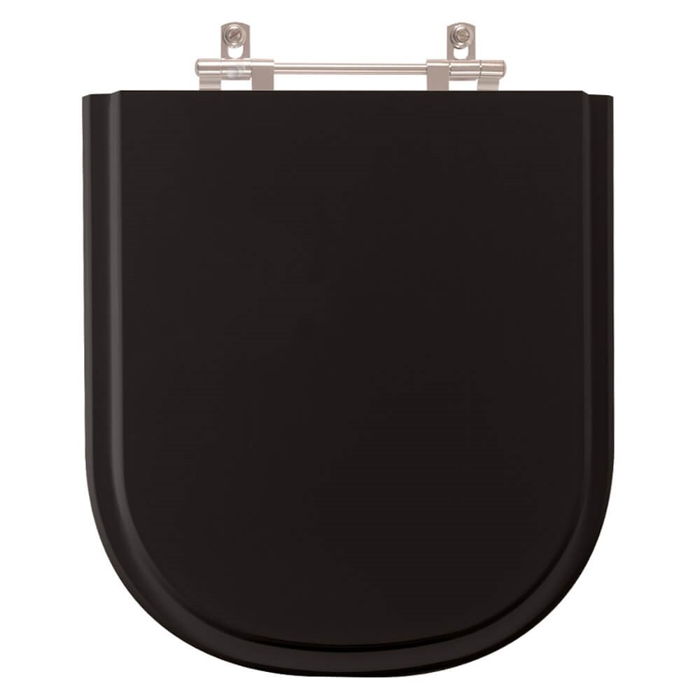 Tampa Para Vaso Sanitário Lorenzetti Square - Cor: Preto - 1
