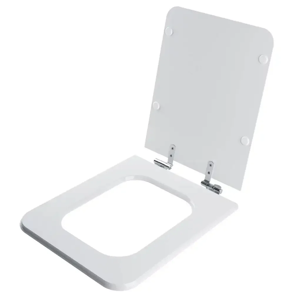 Tampa de Vaso Sanitário com Amortecedor Square Branco para Bacia Incepa Cidamar - 2