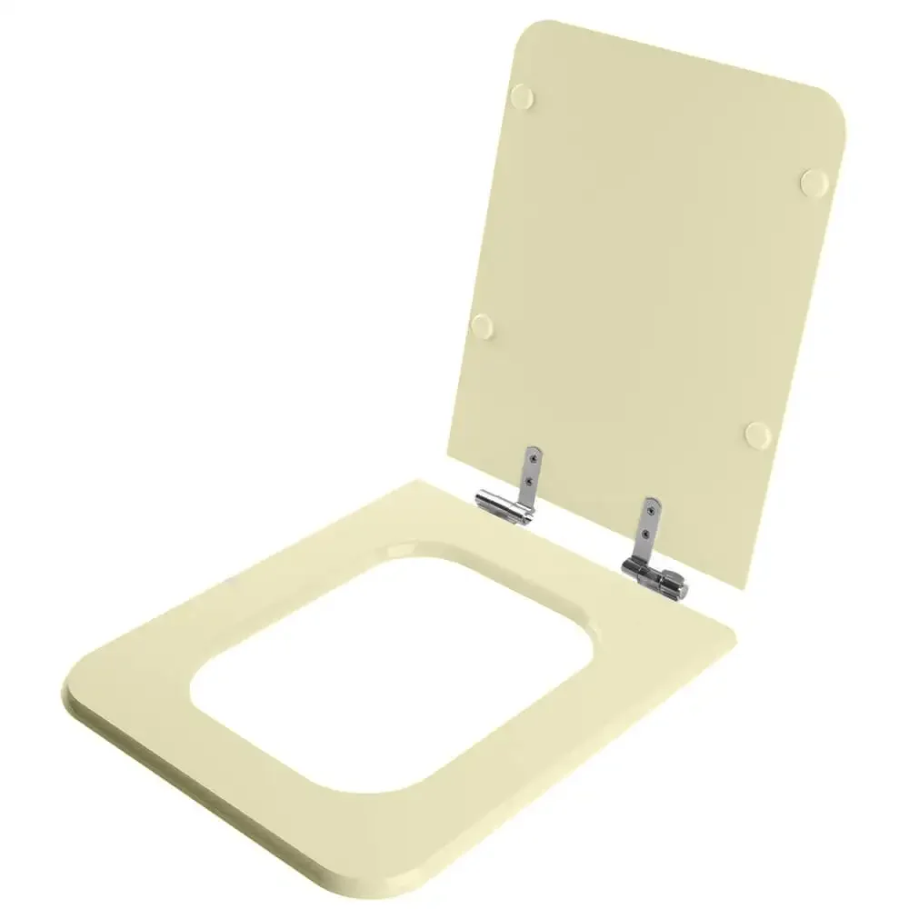 Assento Sanitário Fechamento Lento Square Bone (Bege Claro) para Vaso Incepa Cidamar - 2
