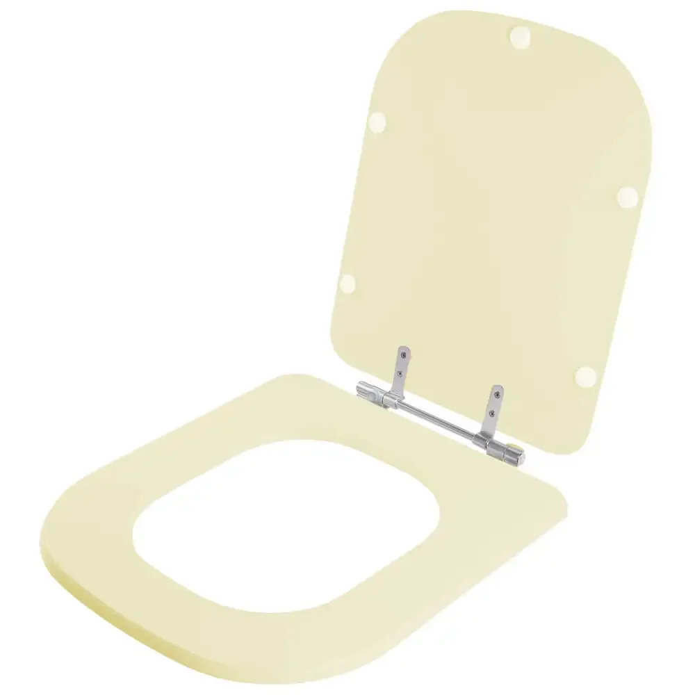 Tampa de Vaso Quadra Creme (Bege Claro) Para Bacia Deca - 2