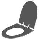 Ver imagem 2 de Assento Sanitário Studio Ambar (Cinza Escuro) Para Louça Incepa Laufen